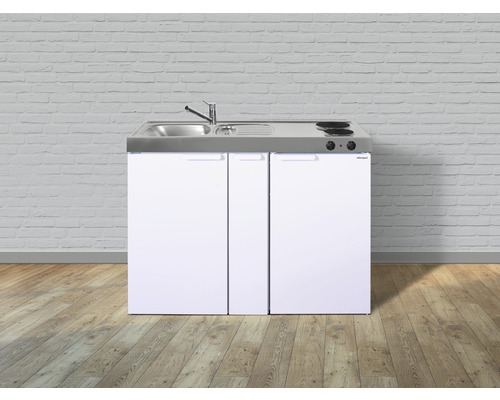 Stengel Keukens Minikeuken met apparatuur Kitchenline 120 cm wit hoogglans voorgemonteerde variant links 1112000202100