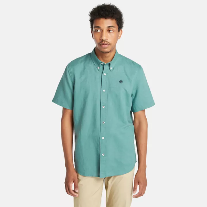 Chemise Lovell pour homme en bleu sarcelle