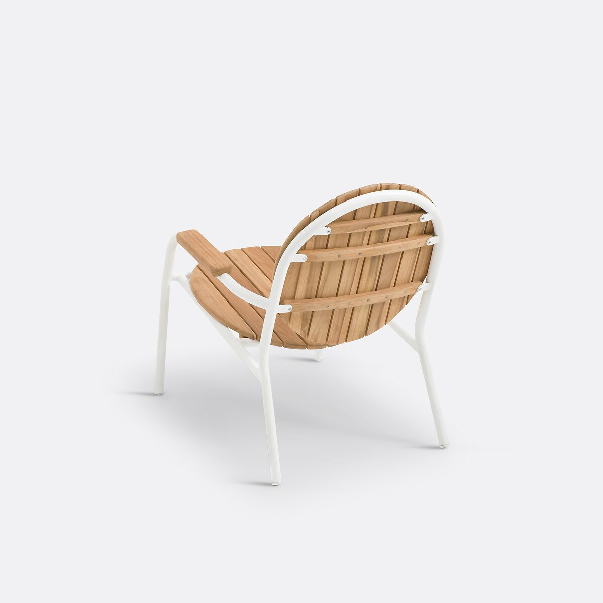 LA REDOUTE INTERIEURS<br>Poltrona de jardim em alumínio/teca maciça, Chassagne