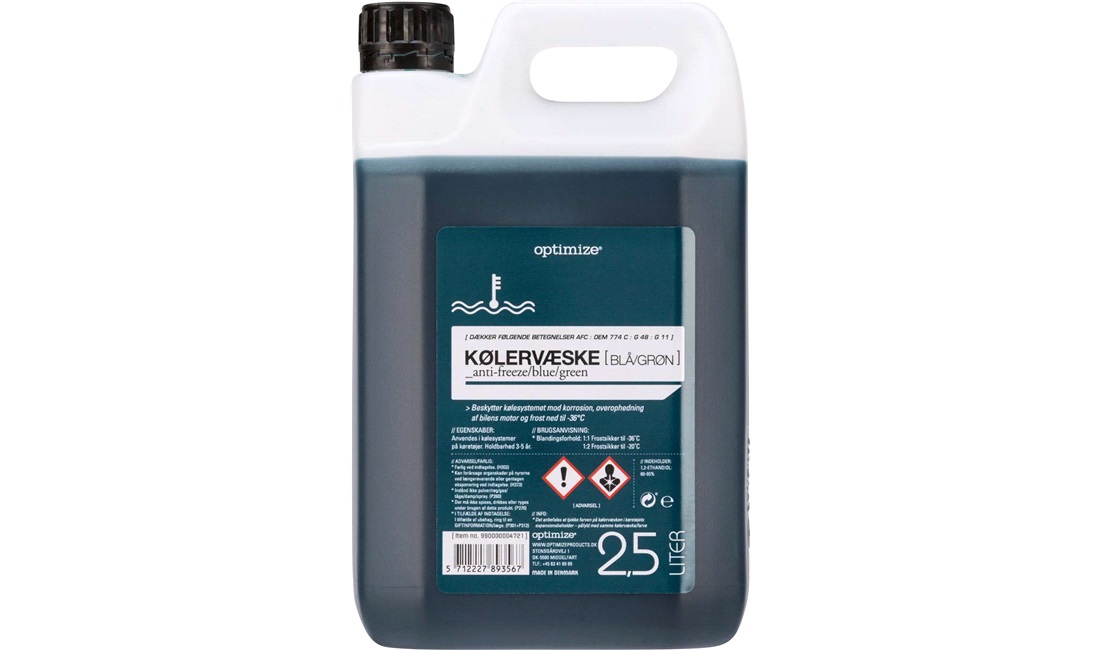 Kølervæske Blå/Grøn 2,5 liters