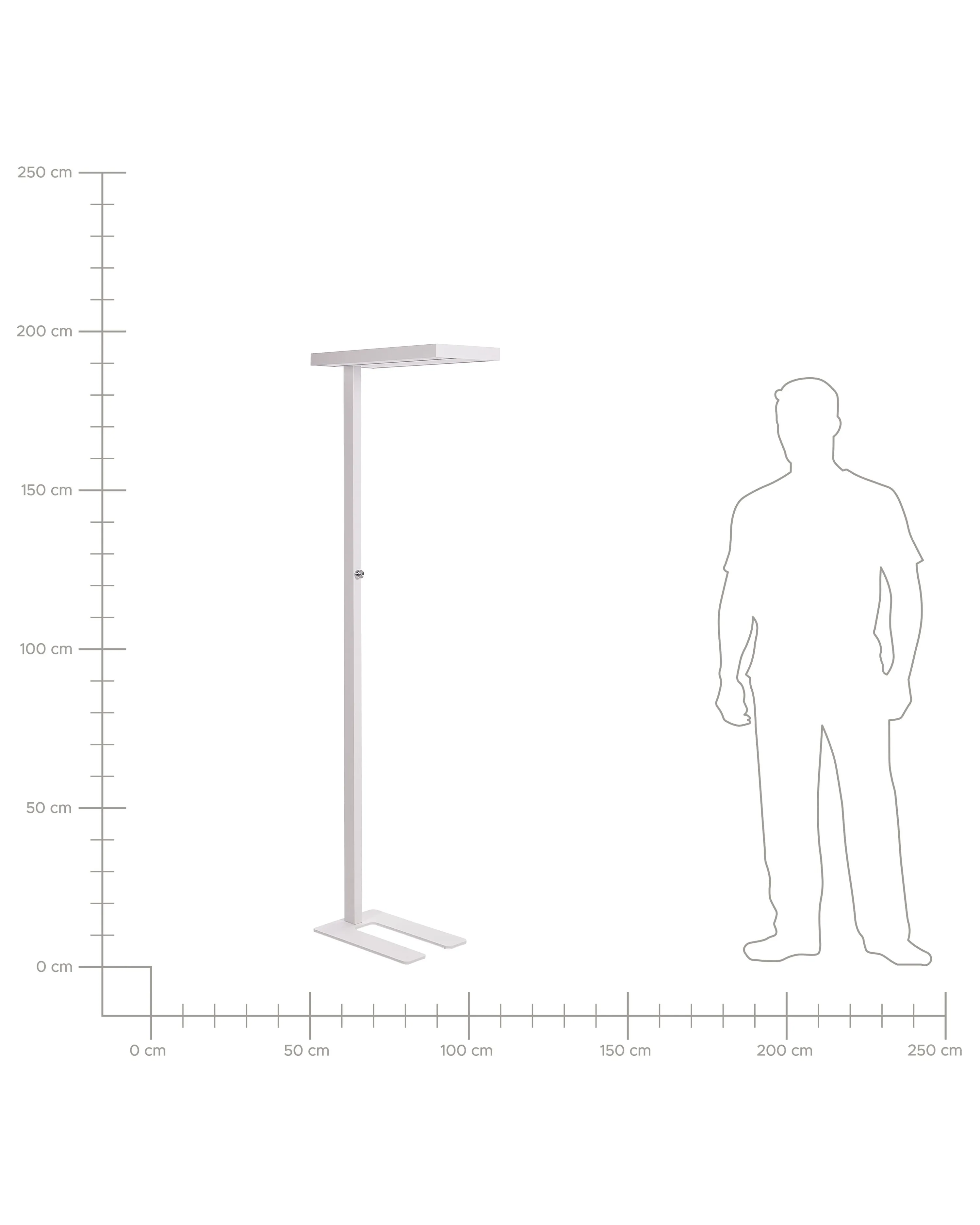 LED staande lamp TAURUS met dimmer Metaal Wit