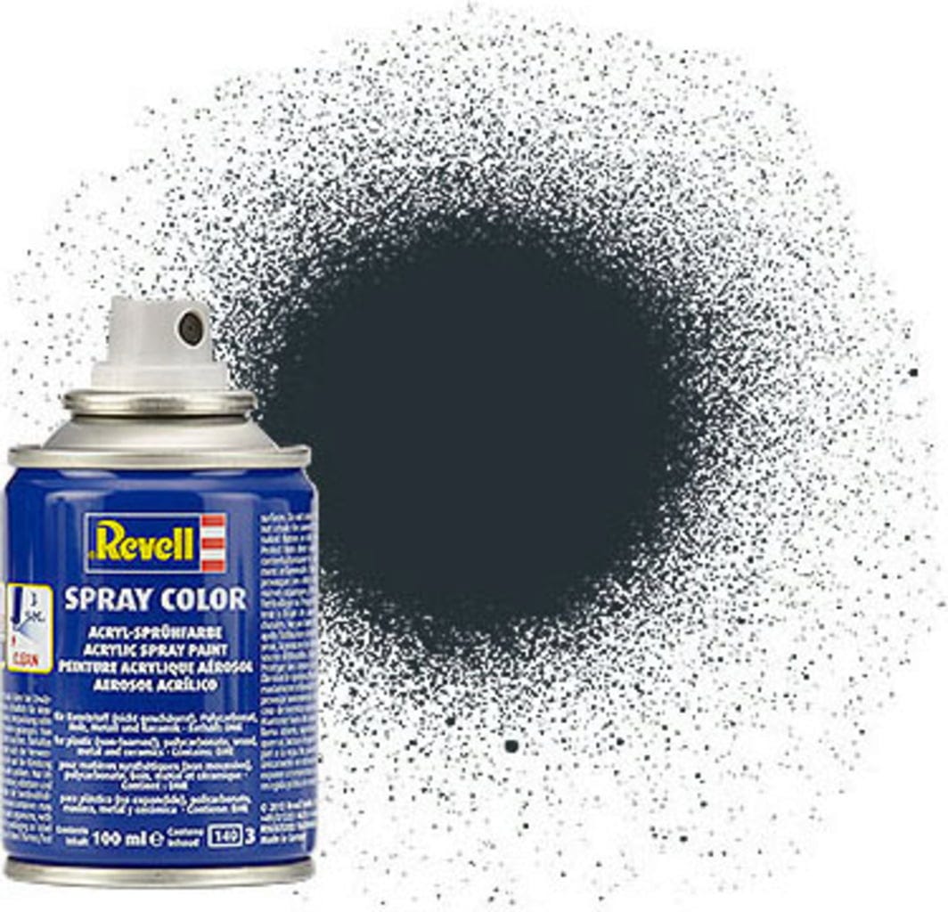 Revell  Spray anthrazit, matt, 100 ml    Sprühlack für viele verschiedene Materialien
