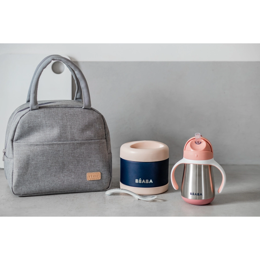 BEABA® Mahlzeit-Taschen Set On-the-go - altrosa