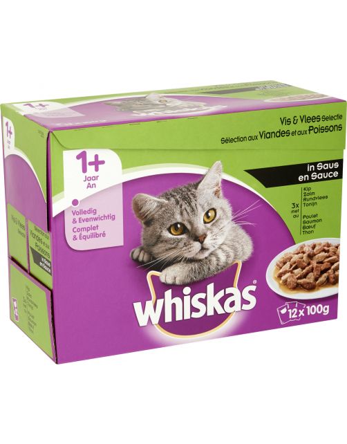 Whiskas Multipack Maaltijdzakjes Adult - Kattenvoer