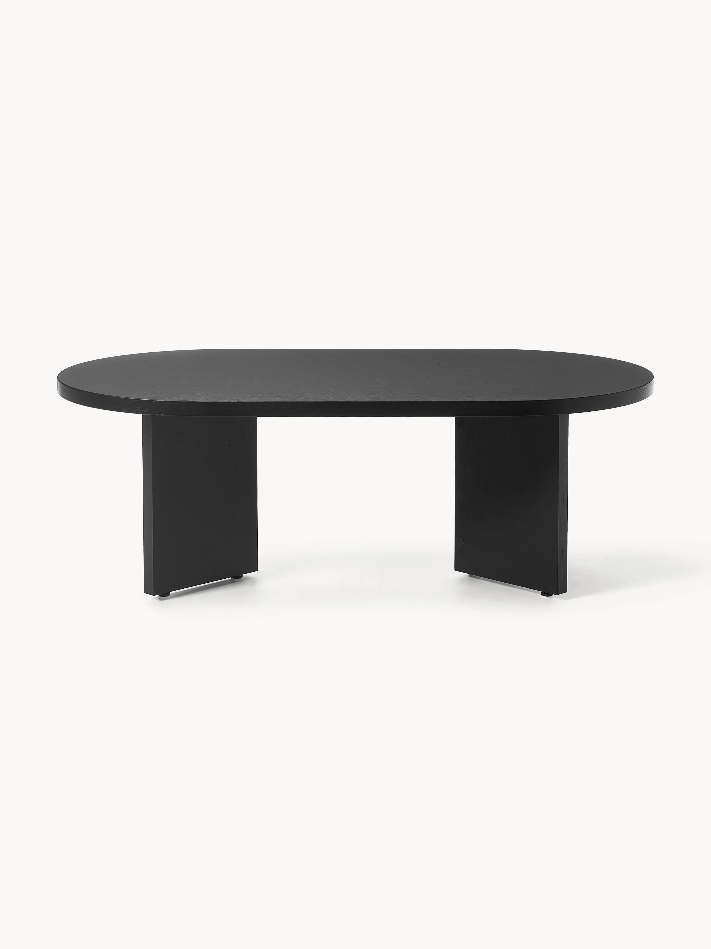 Ovale houten salontafel Toni