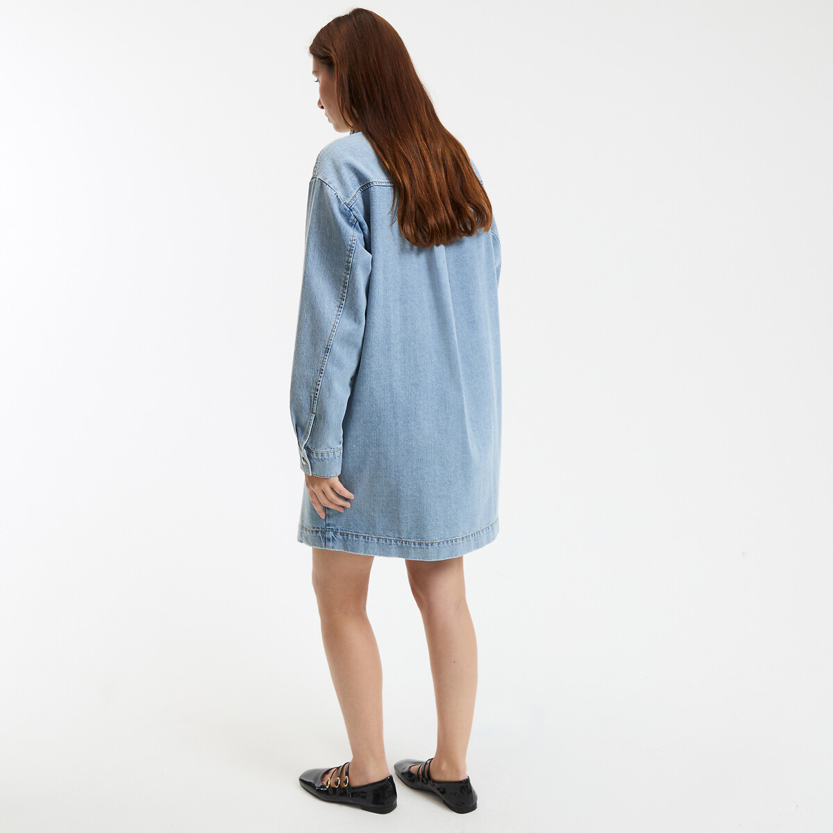 COLEÇÃO LA REDOUTE<br>Vestido curto reto, mangas compridas