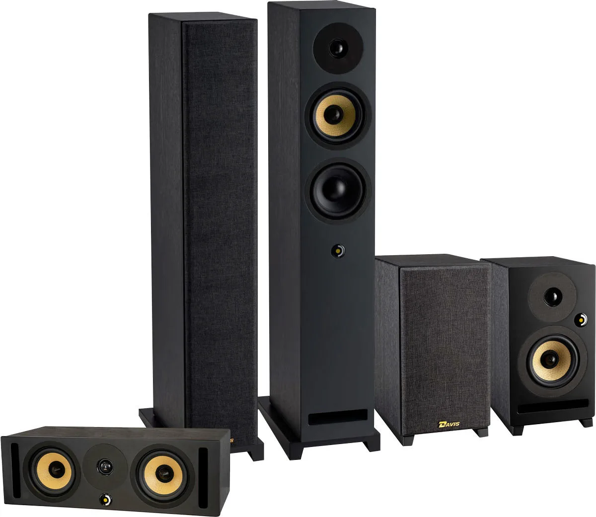 Pack d'enceintes Davis Acoustics Krypton 6 Cinéma Noir Packs enceintes grand spectacle