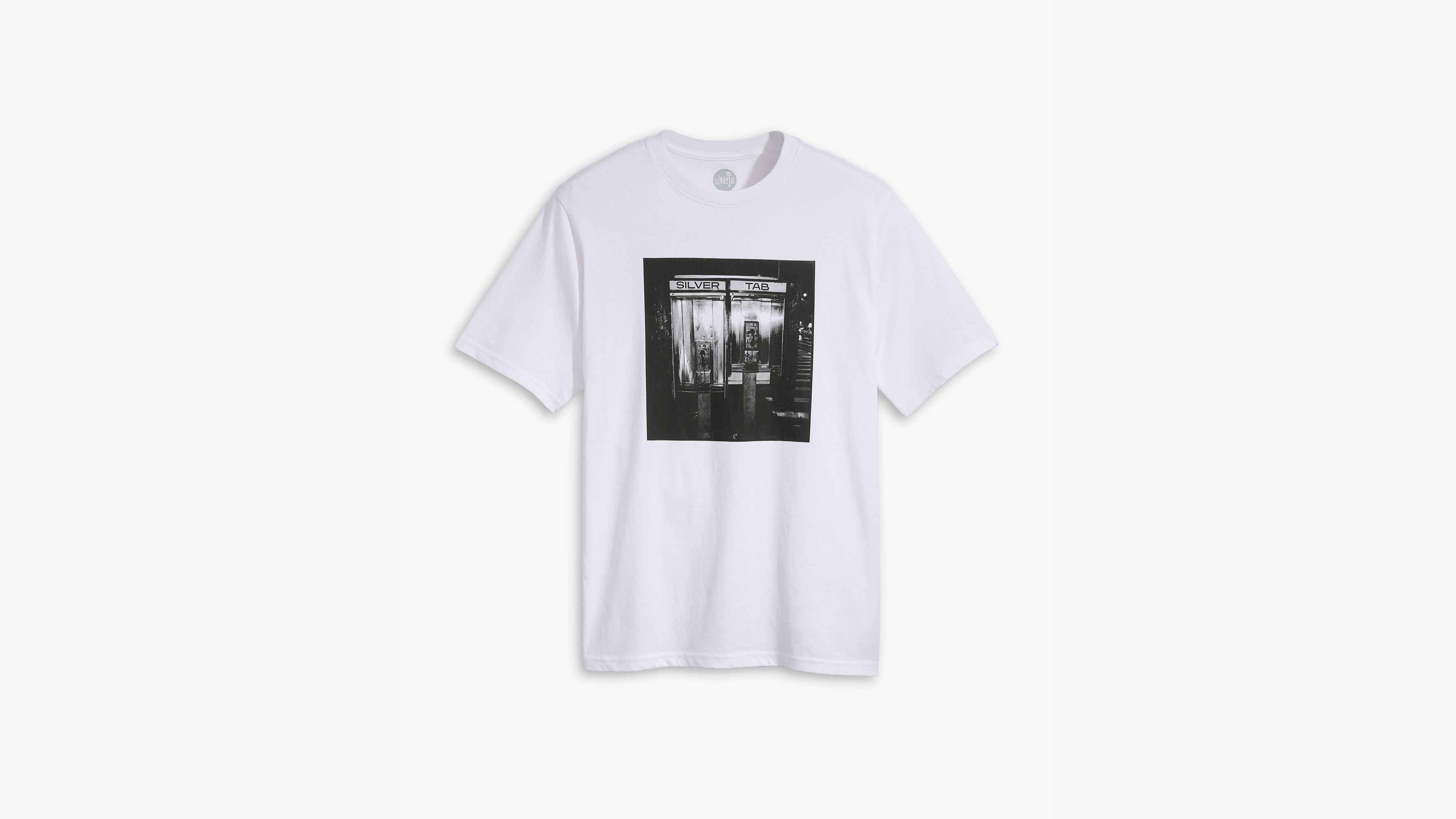 T-shirt graphique Relaxed - Phone Booth Relaxed Fit Tee White+ - Blanc