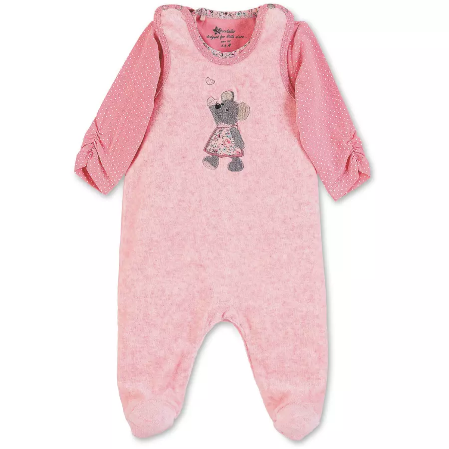 Sterntaler Strampler-Set Nicki Mabel rosa melange