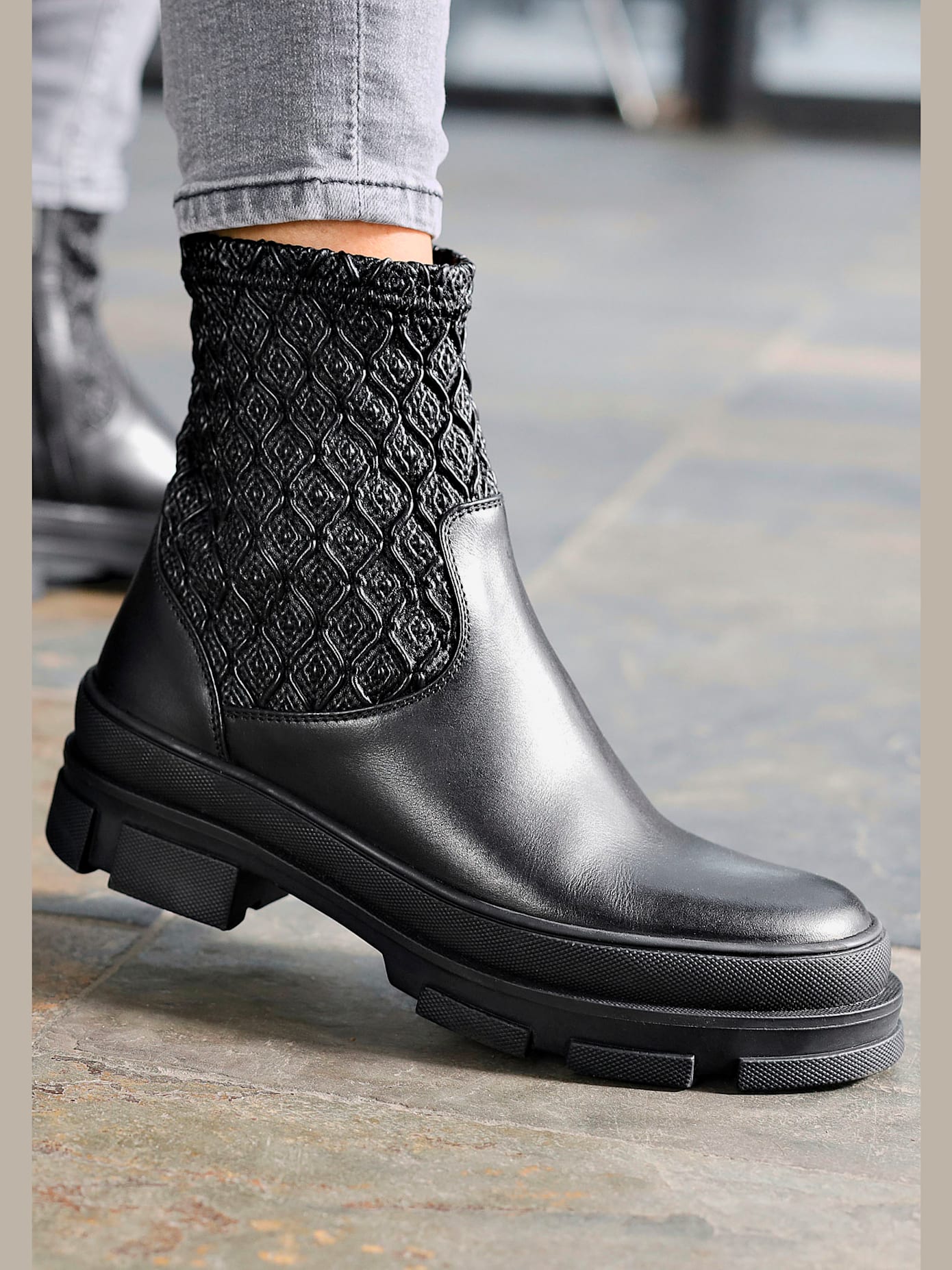 Bottines chelsea semelle chunky tendance