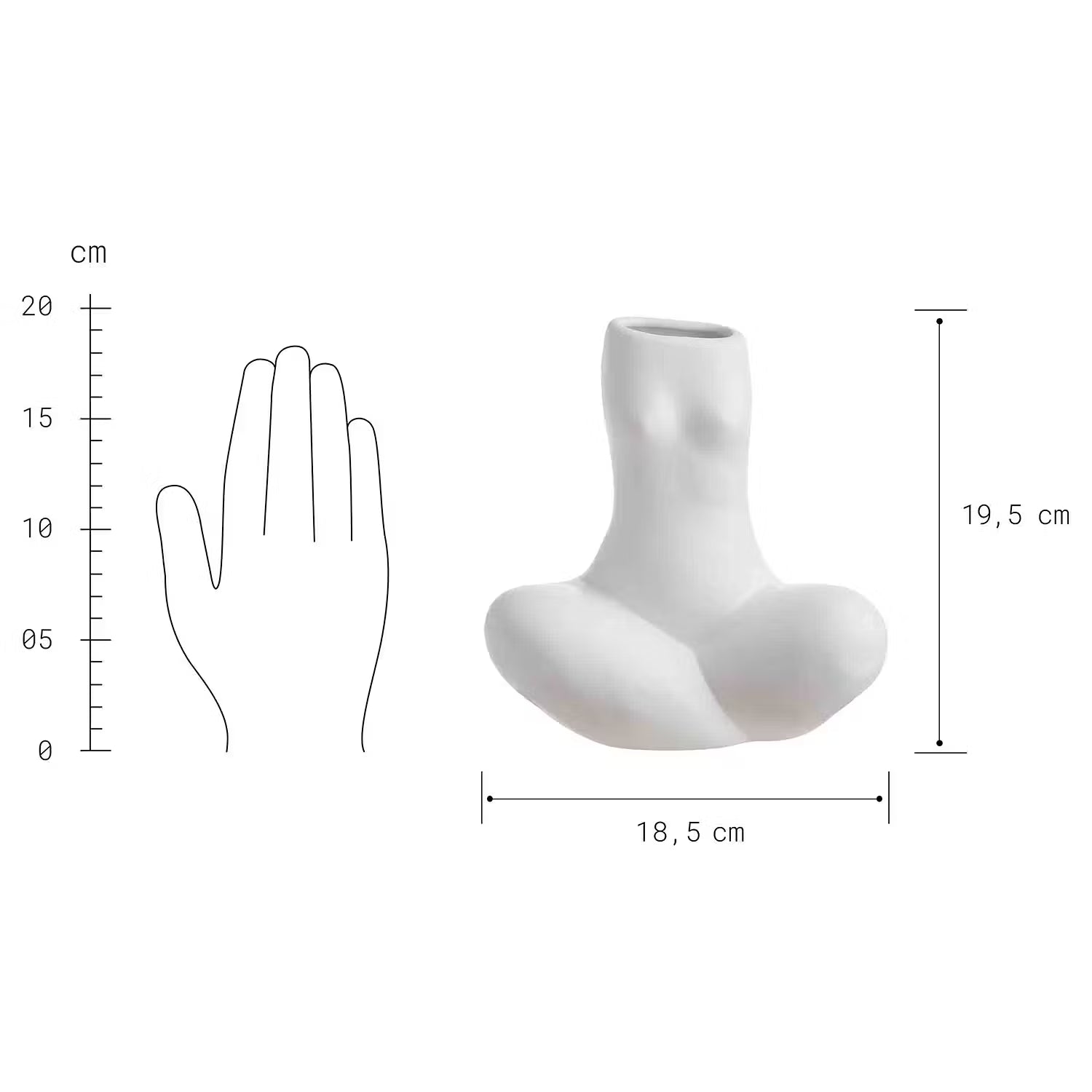 KIM Vase Silouette sitzend