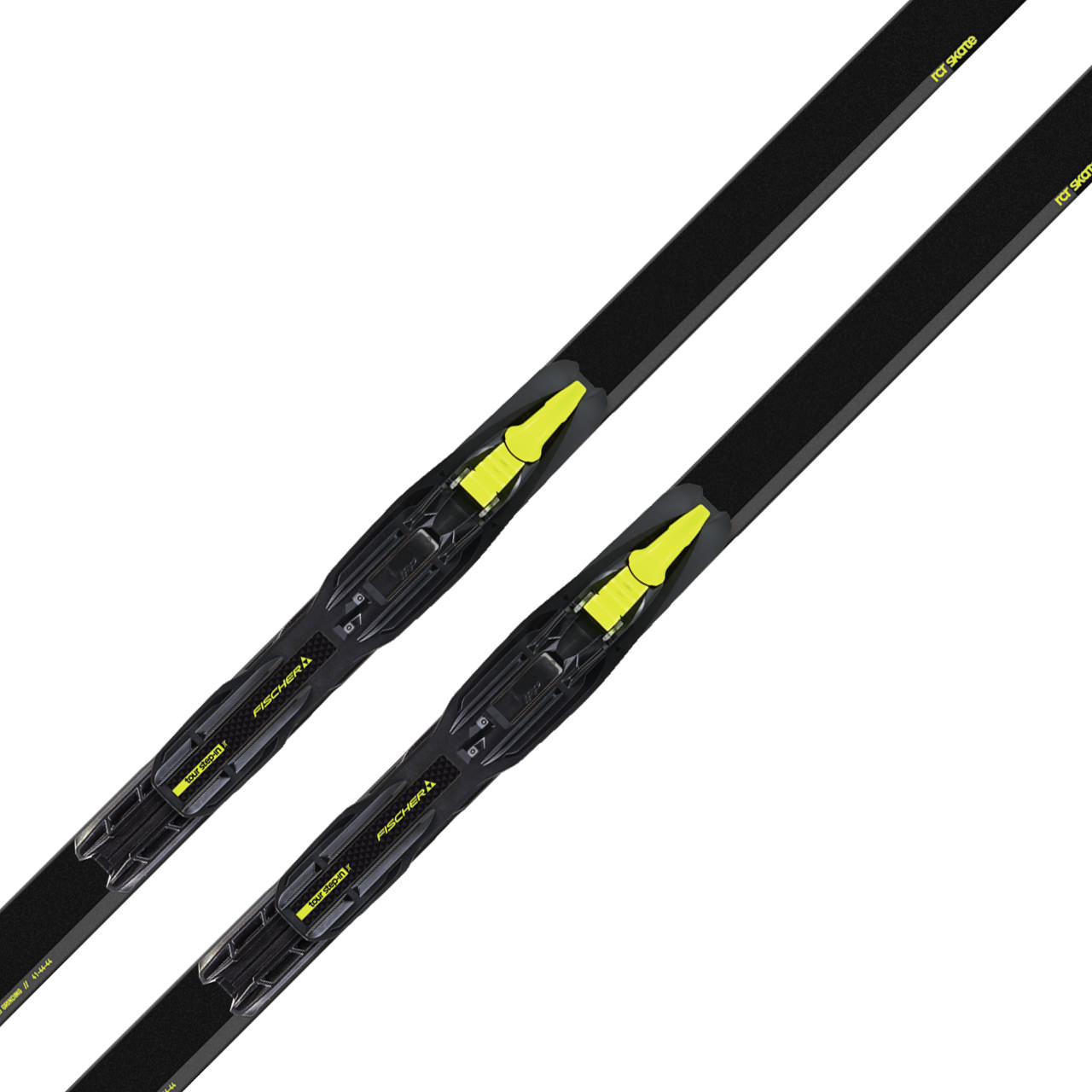 Fischer RCR Skate Jr. incl. Tour Step In Jr. black/yellow Bindung (2024/25) | Skating | Langlaufski | Langlauf | XSPO