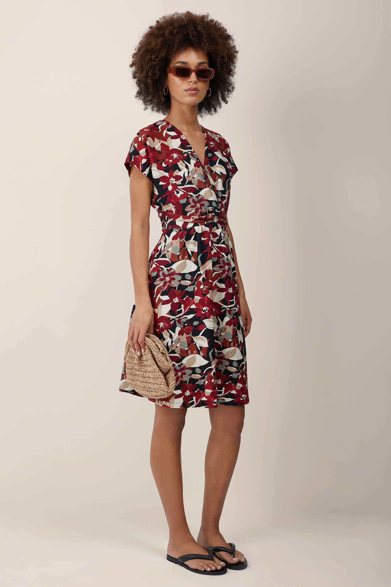 jurk met dessin WE Fashion Multikleur