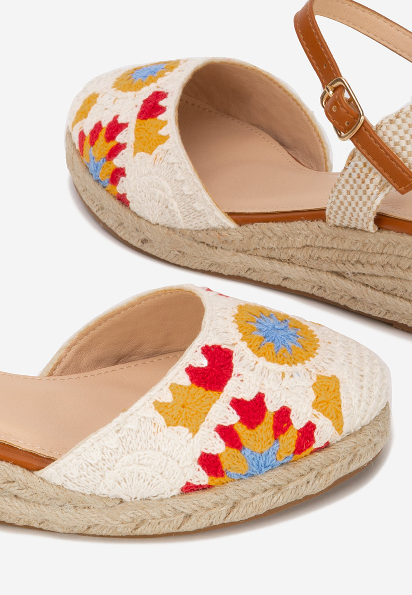 Sandales type espadrilles blanches Elioth