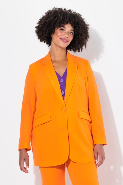 Blazer, Straight Oversized, farbiges Futter