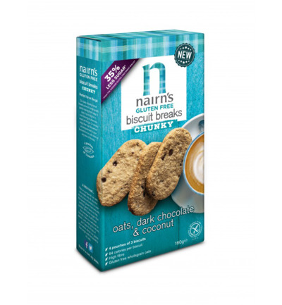 Nairns Biscuit Breaks Pure Chocolade & Kokos (160 gr)