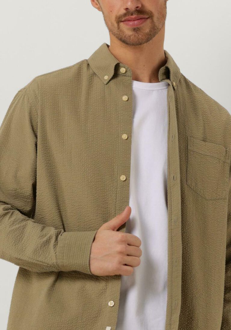 FOR\u00C9T olijf for&eacute;t  bush seersucker shirt