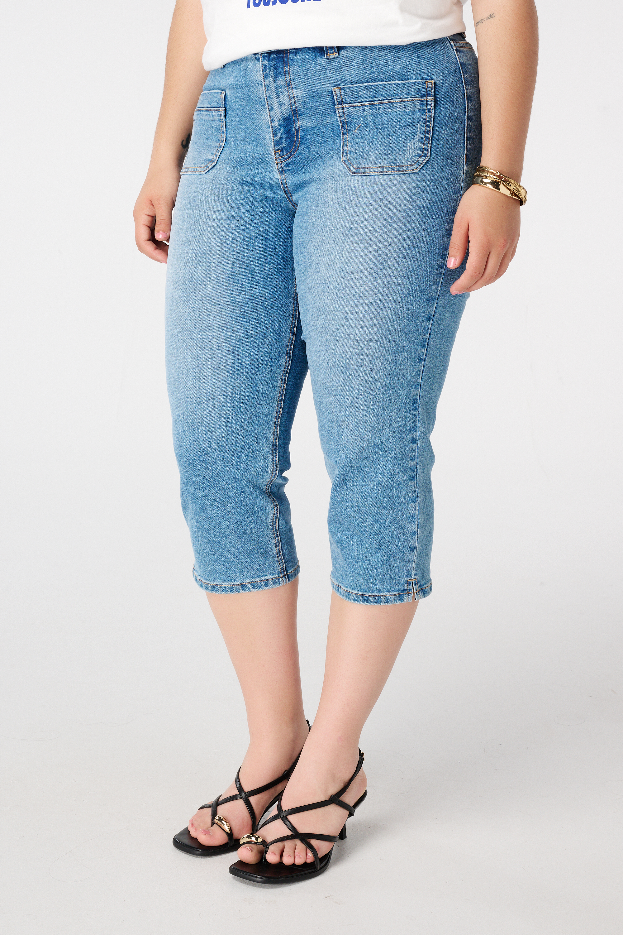 Capri jeans Bleached Denim
