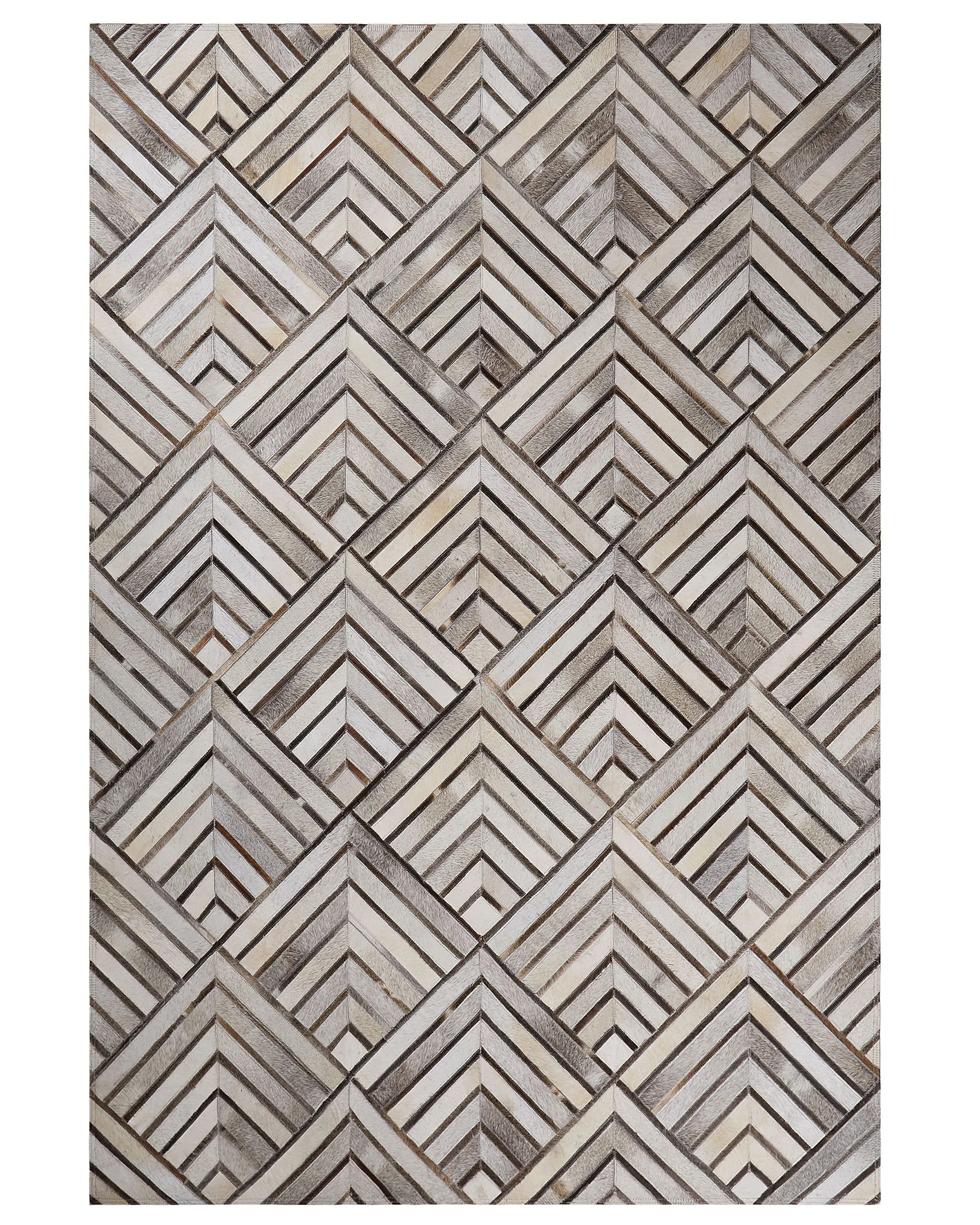Vloerkleed TEKIR Beige 140 x 200 cm Leer