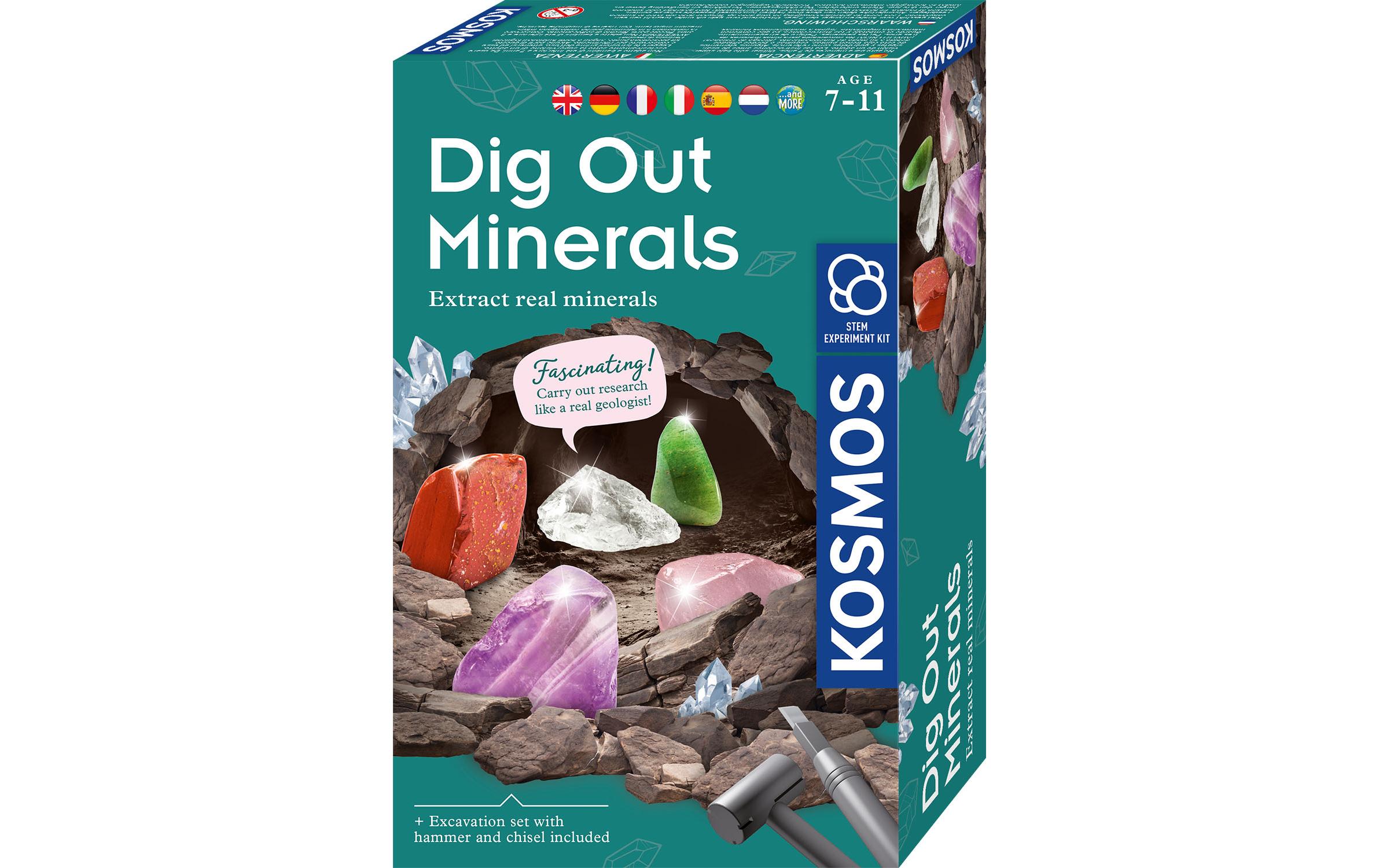 Experimentierkasten Dig Out Minerals MultilingualEchte Mineralien ausgraben