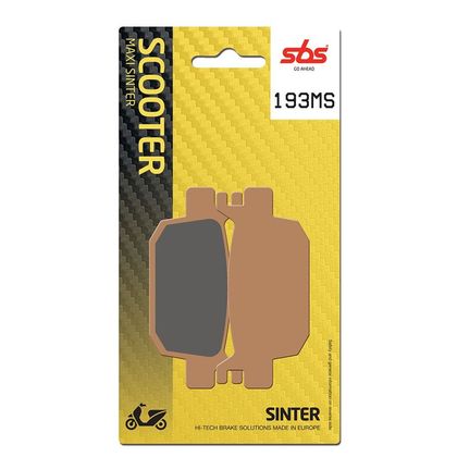 Plaquettes de freins SBS 193MS Sinter Métal Fritté arrière