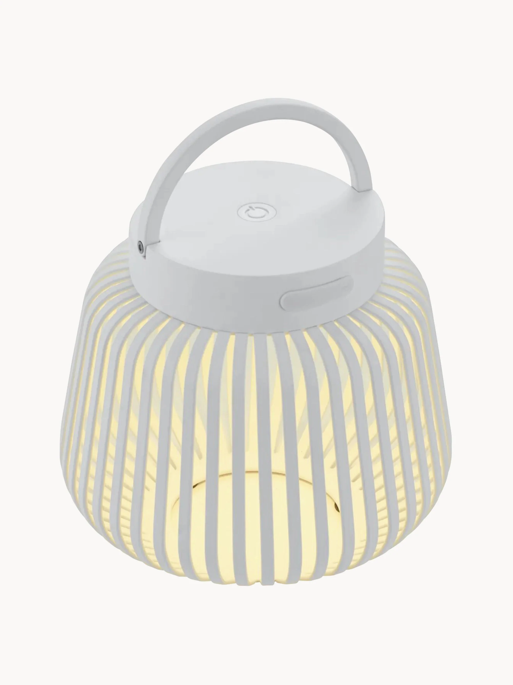 Draagbare outdoor LED-tafellamp Lito, H 12 cm