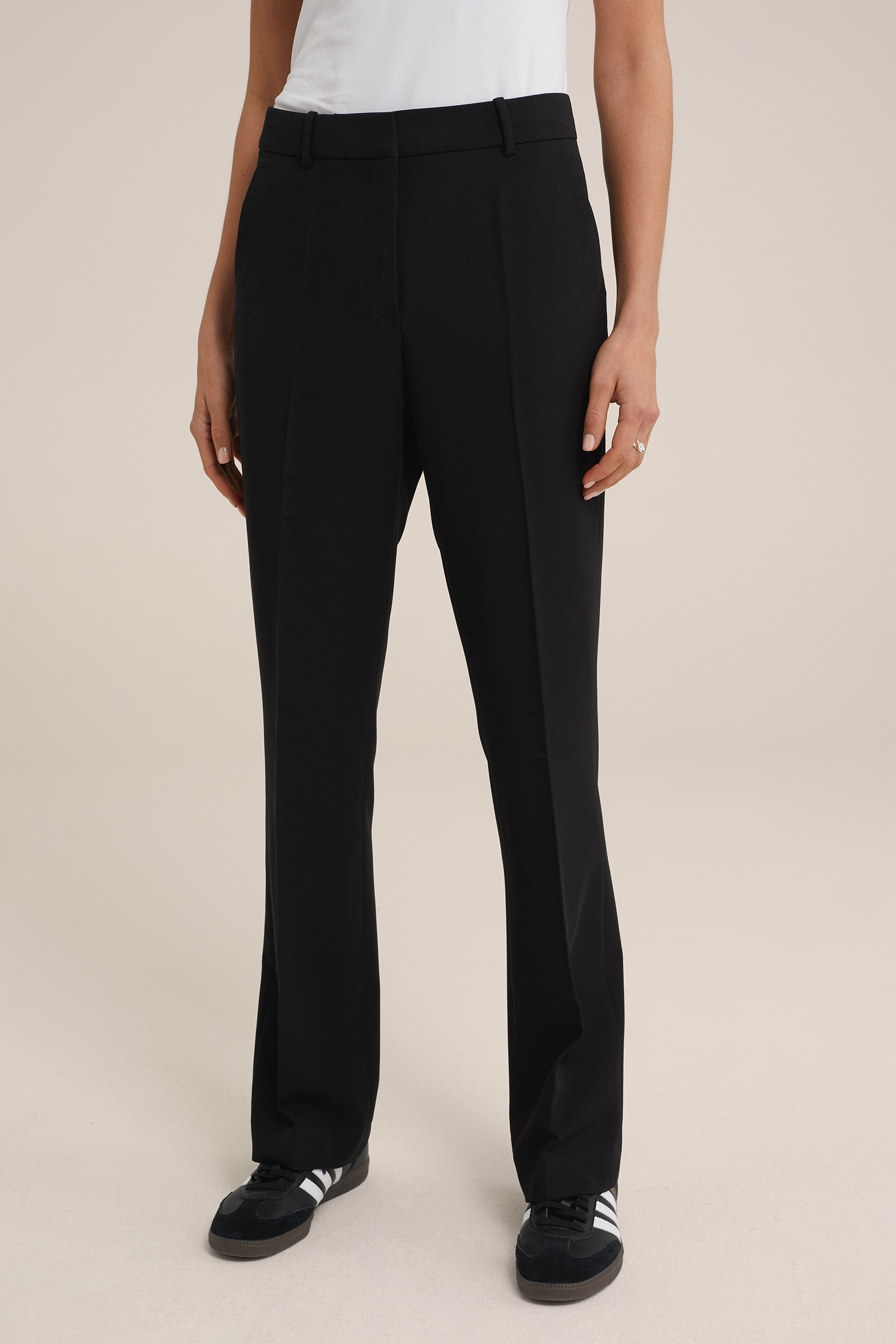 flared pantalon WE Fashion Zwart