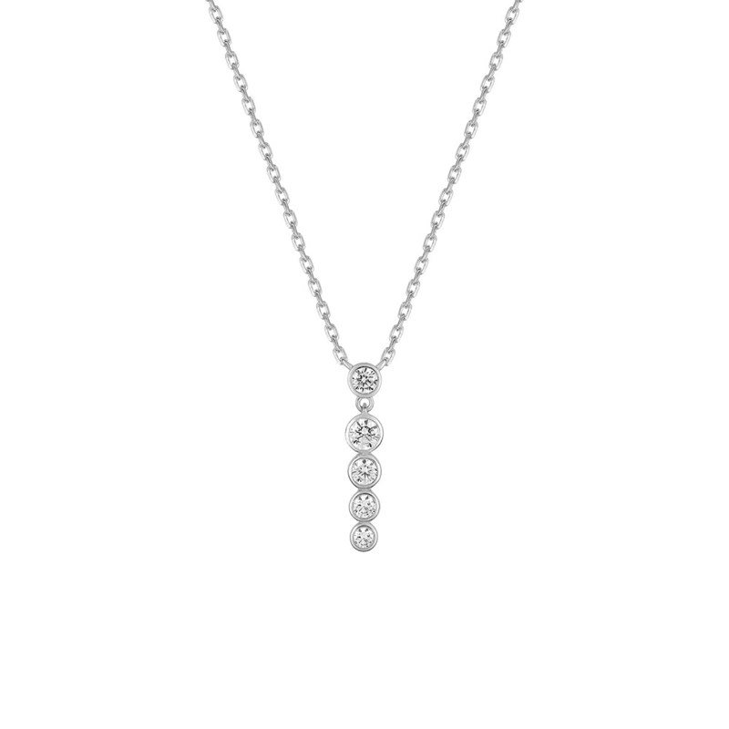 Collier Femme - Oxyde de zirconium - Argent 925 - Longueur : 42 cm