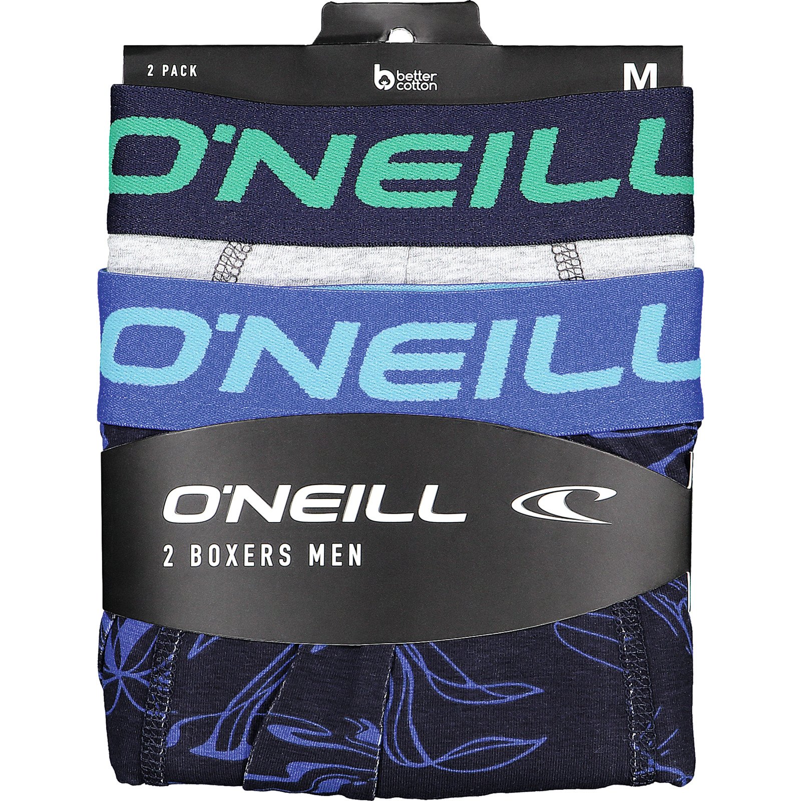O'Neill Herren-Boxershorts, 2er-Pack M, dunkelblau