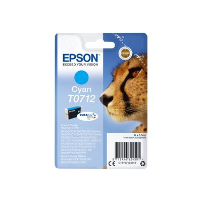 Epson T0712 Guépard - cyan - cartouche d'encre originale