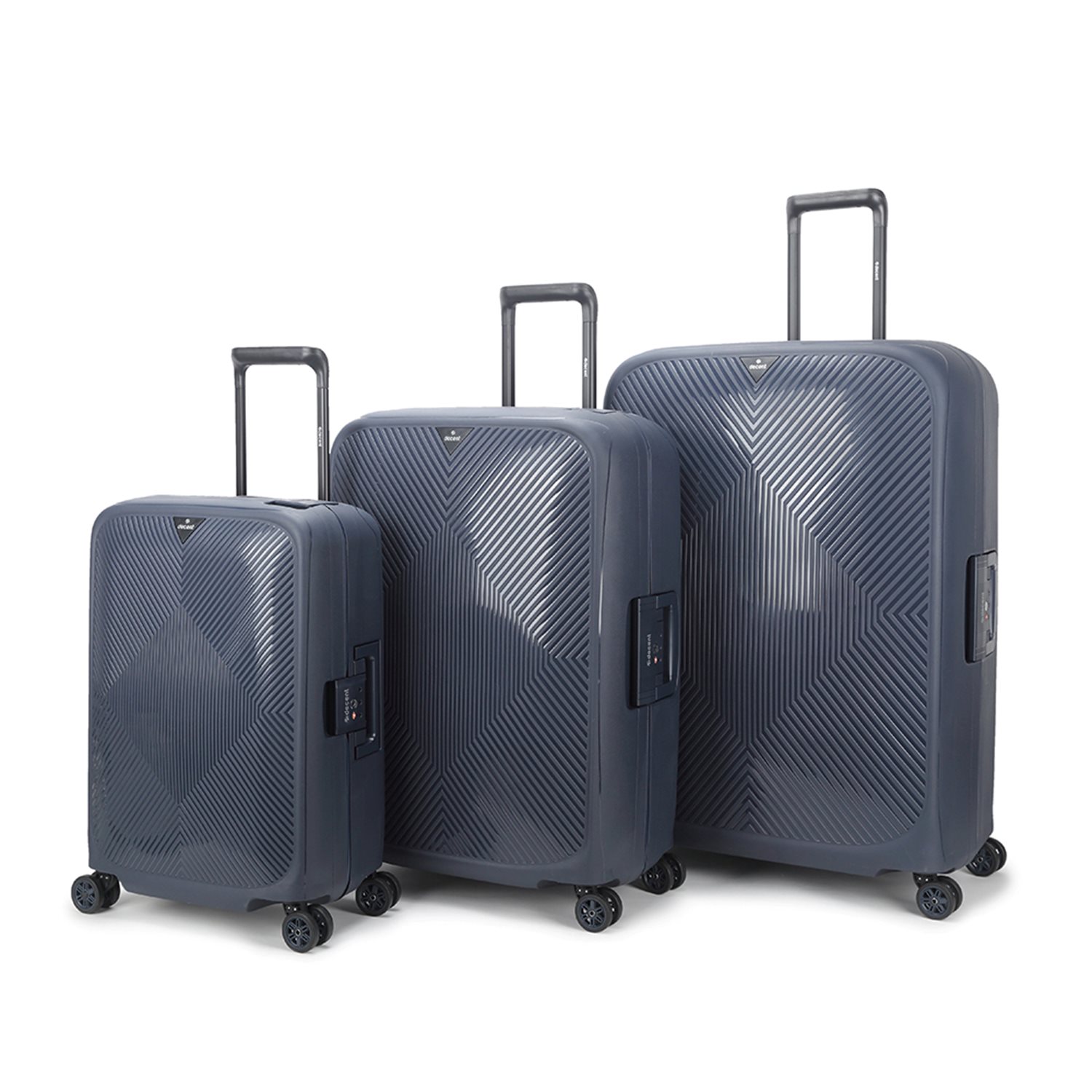 Decent Axiss-Fix 4 Wiel Trolley 78 donkerblauw