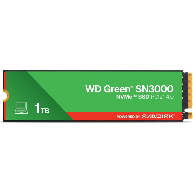 Western Digital Green WD SN3000 NVMe 1 To M.2 PCI Express 4.0 QLC 3D NAND