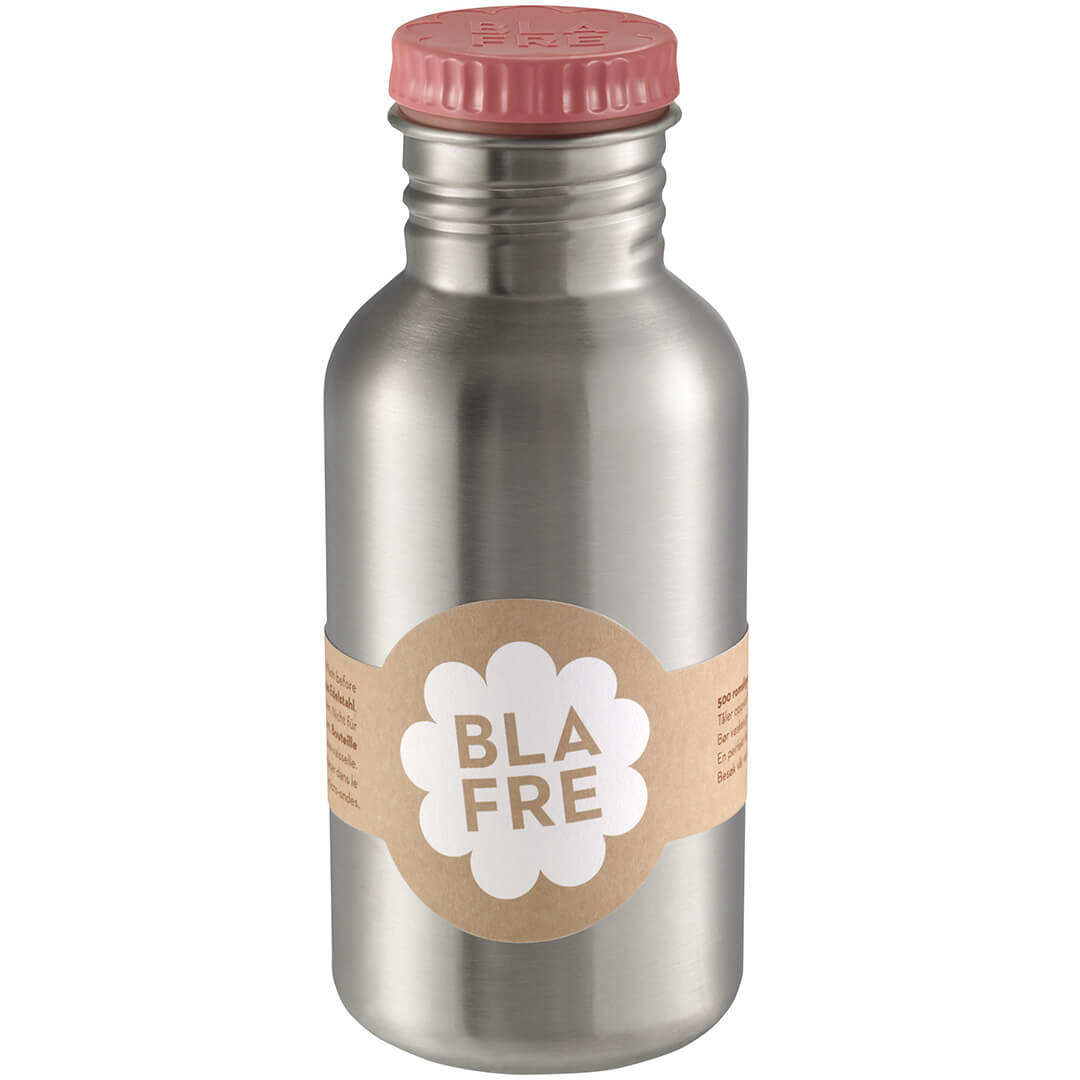 Blafre rvs drinkfles roze - 500ml