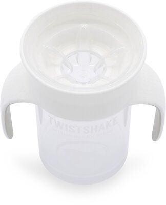 Twistshake Treningskopp 360, White