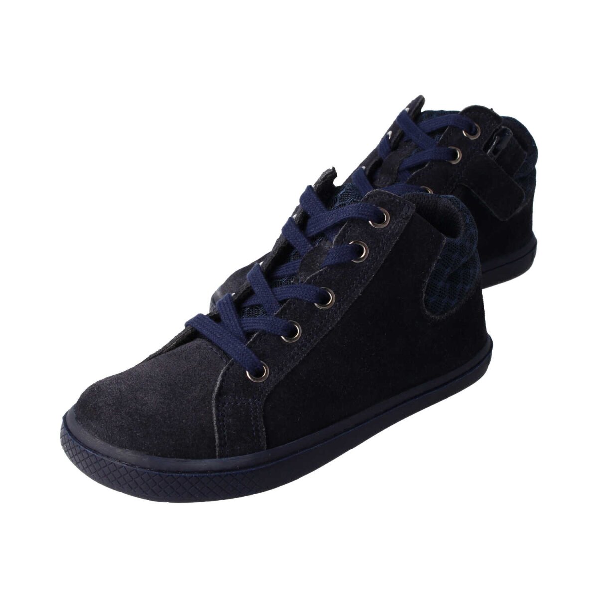 WL32051-2 navy STAY-HAPPY velours textil laces zipper Weite/W