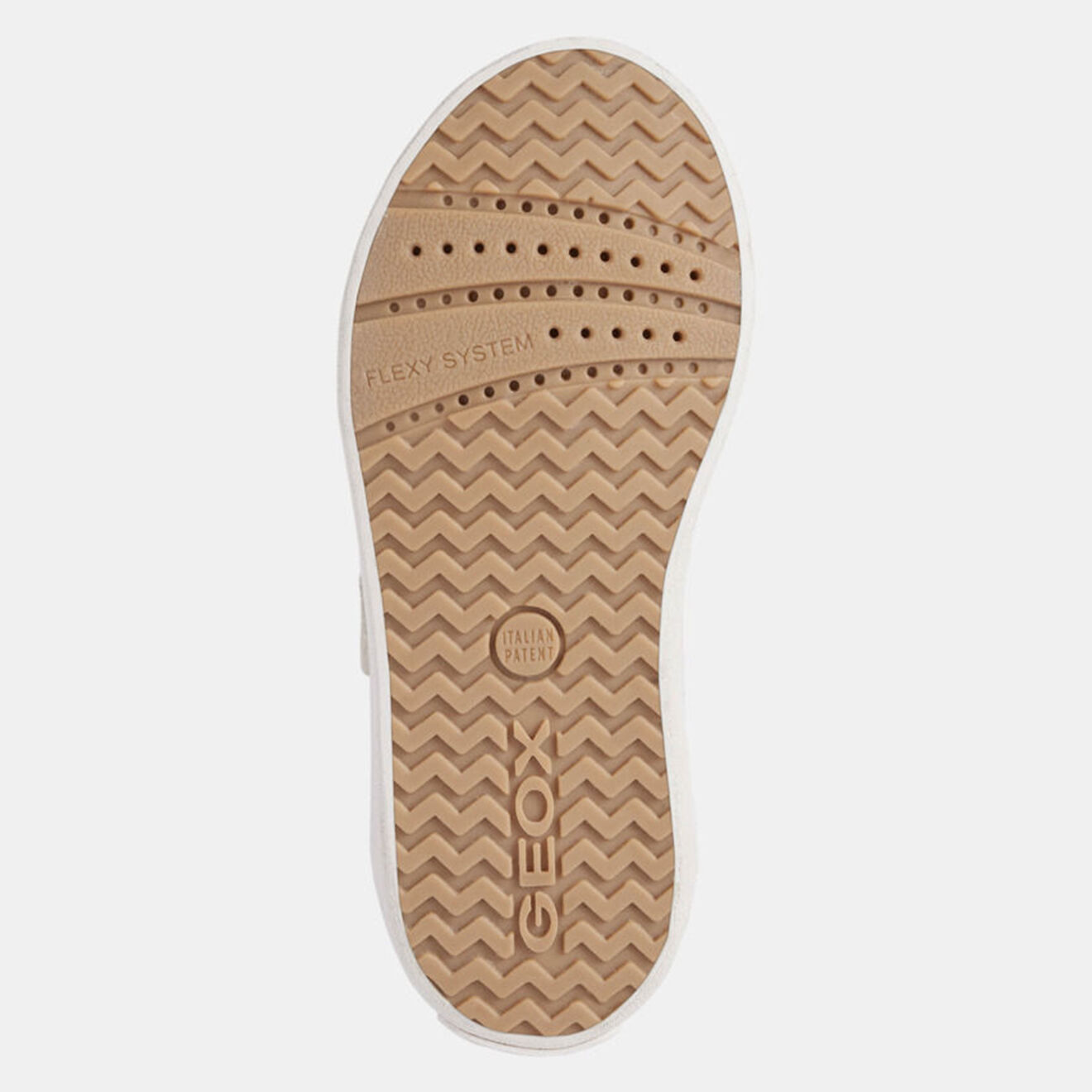 Geox Baskets en Cuir & Textile Kilwi blanches