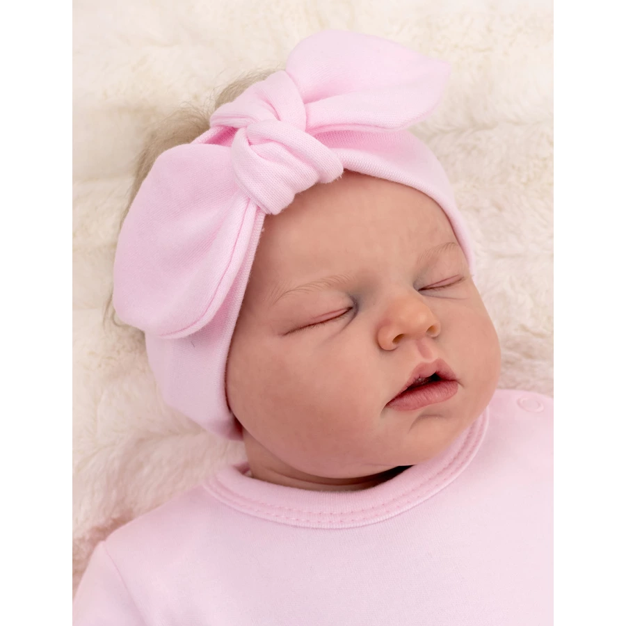 Baby Sweets 2tlg Set Kleid + Haarschmuck Little Cupcake grau rosa