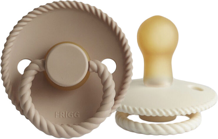 Frigg FRIGG Rope runde sutter i latex 2-pak str. 1 - Cream/Croissant Cream/croissant