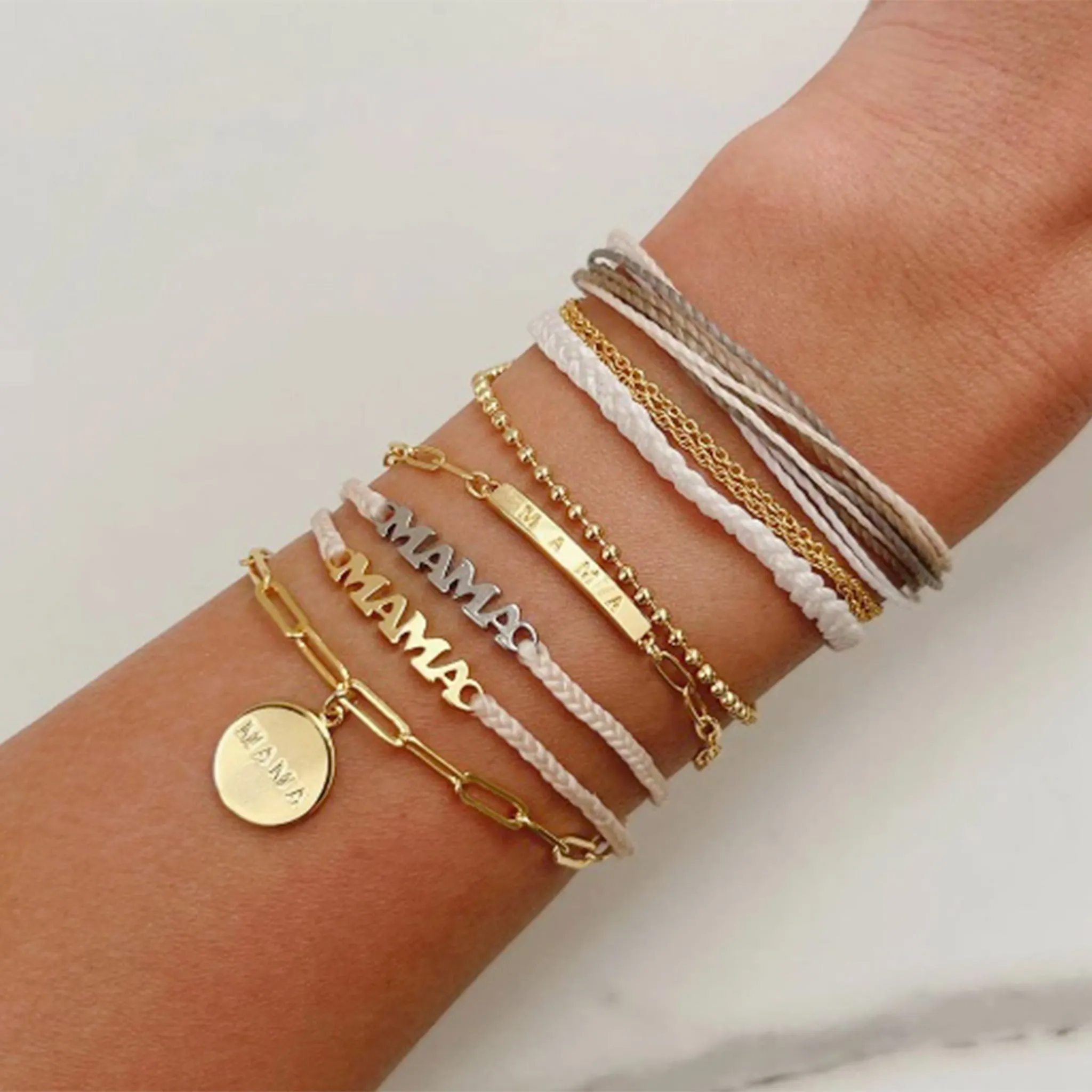 Puravida Bracelet Coin Mama Or