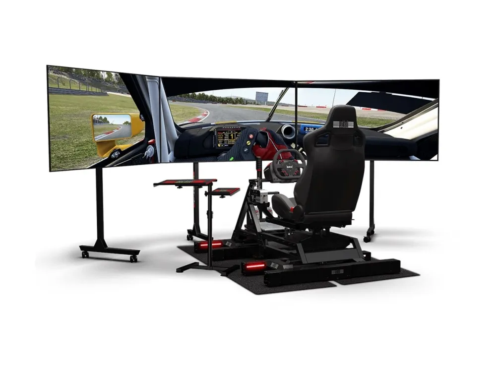 Next Level Racing GTSeat - Racersimulator-cockpitsæde - læder, åndbart stof