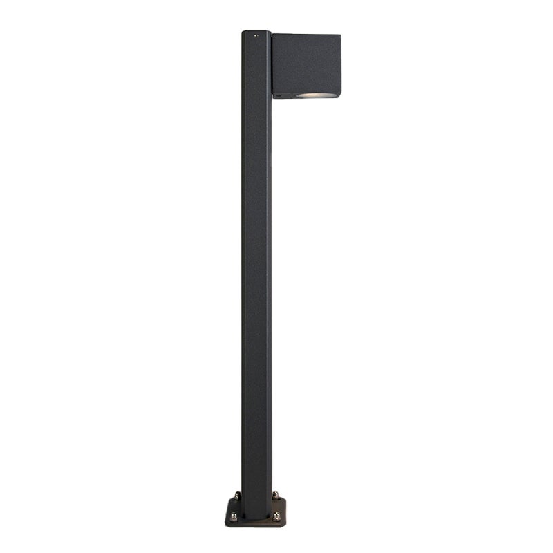 Industriële staande buitenlamp, donkergrijs, 65 cm, IP44 - Baleno
