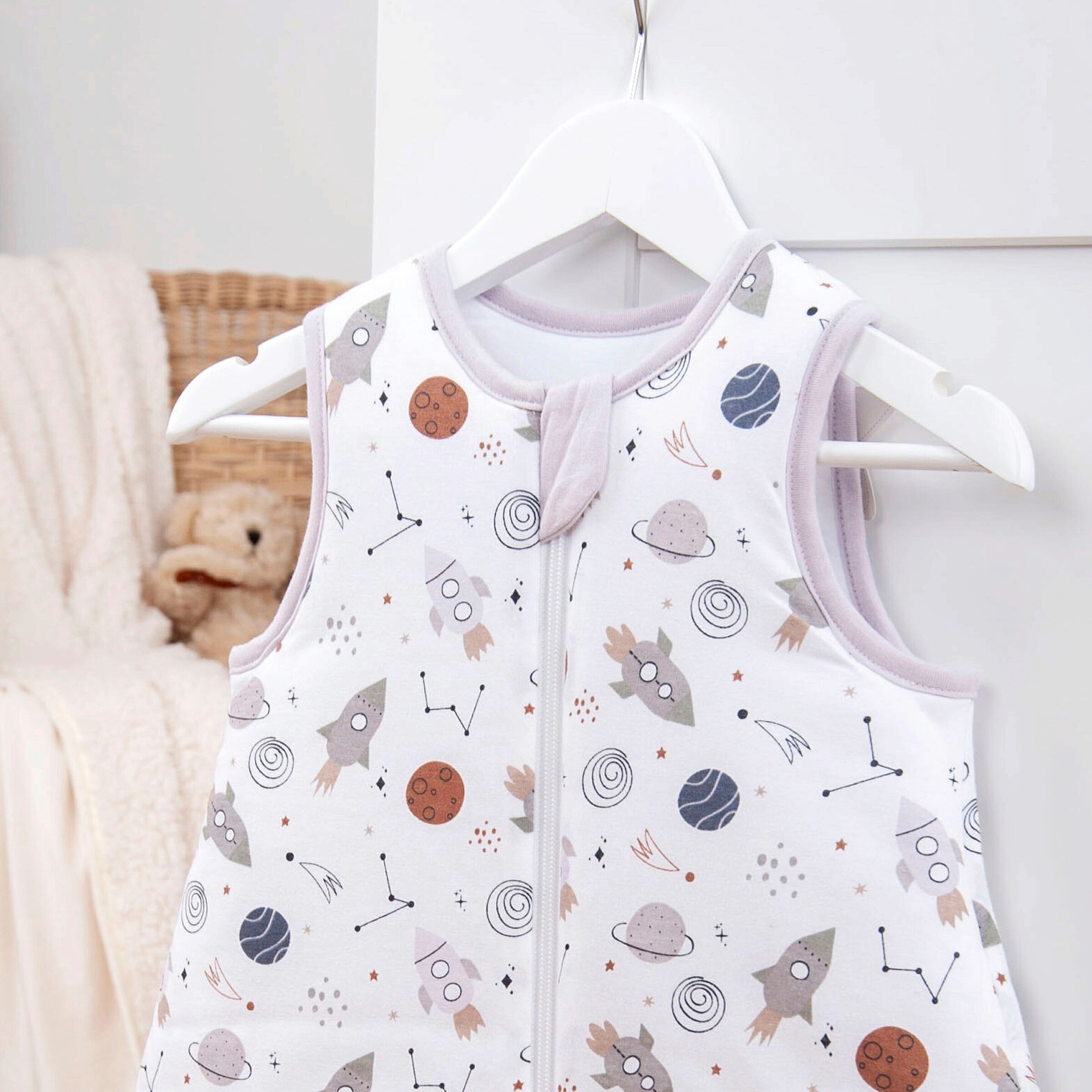 Baby Best Ganzjahres-Sleepoverall 2.5 TOG weiß / Weltall