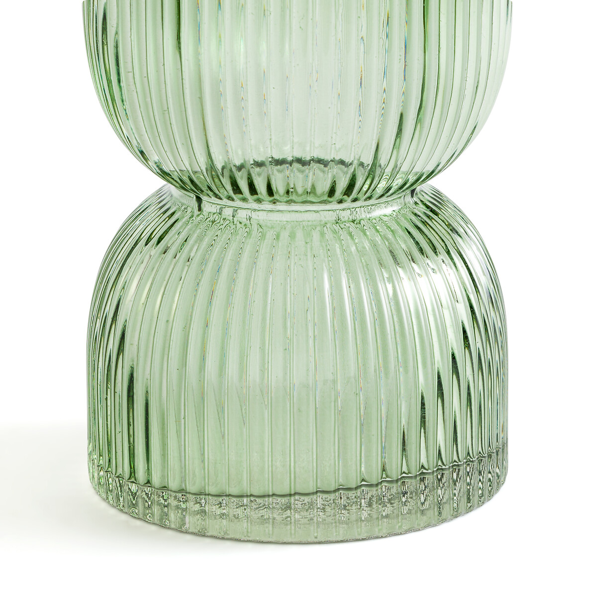 LA REDOUTE INTERIEURS<br>Vaso em vidro canelado Alt.26 cm, Valira