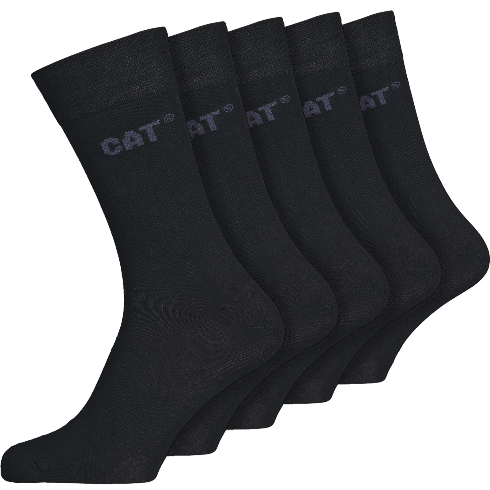 CAT Herren-Business-Socken, 5 Paar 39-42, schwarz