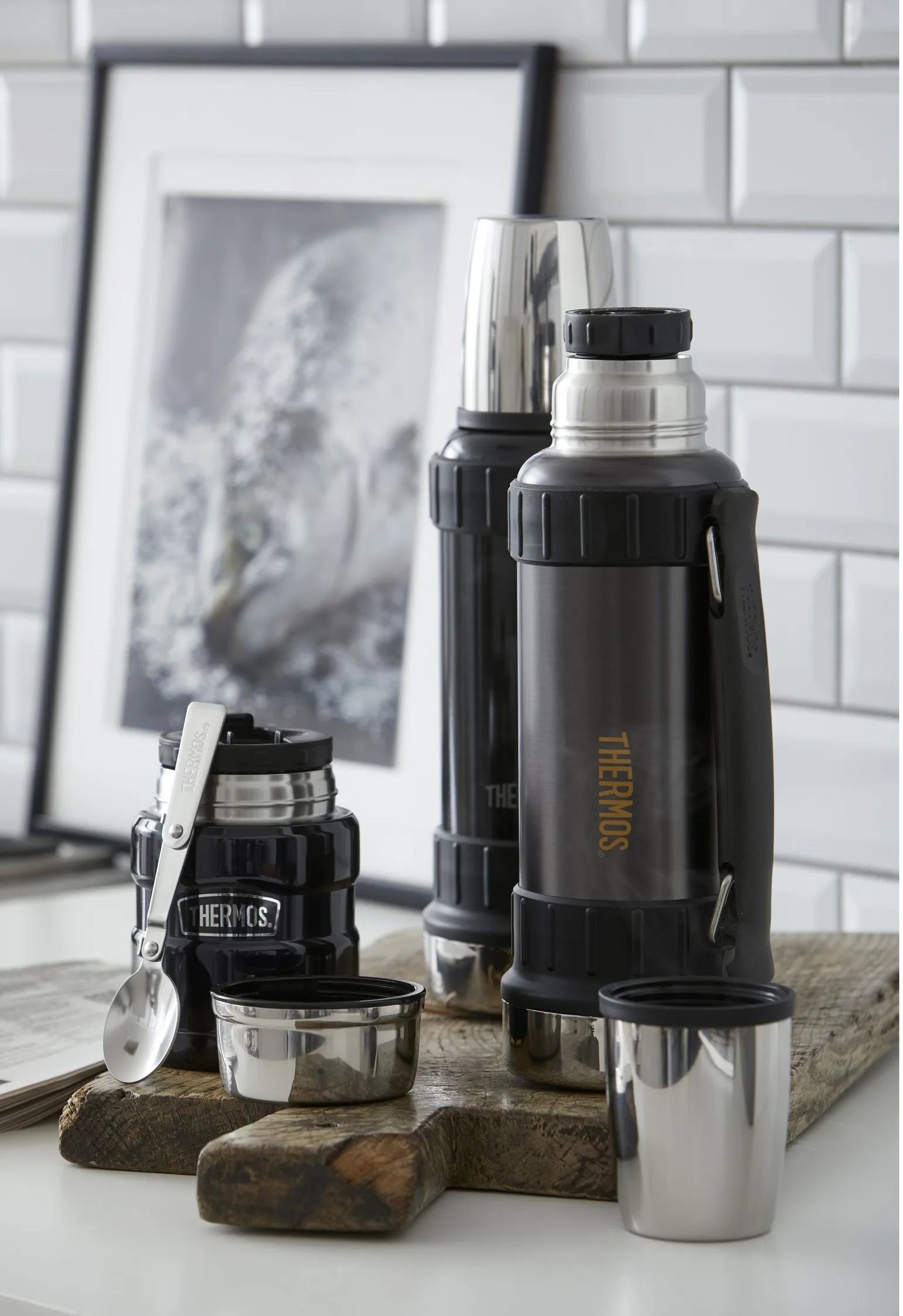 Thermos Work Berverage Flask Black 1,2L