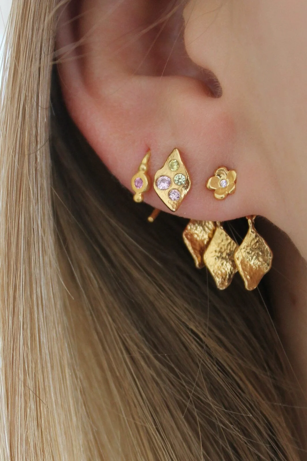 Stine A Petit Ile De L'Amour With Stones Earring Goldenen
