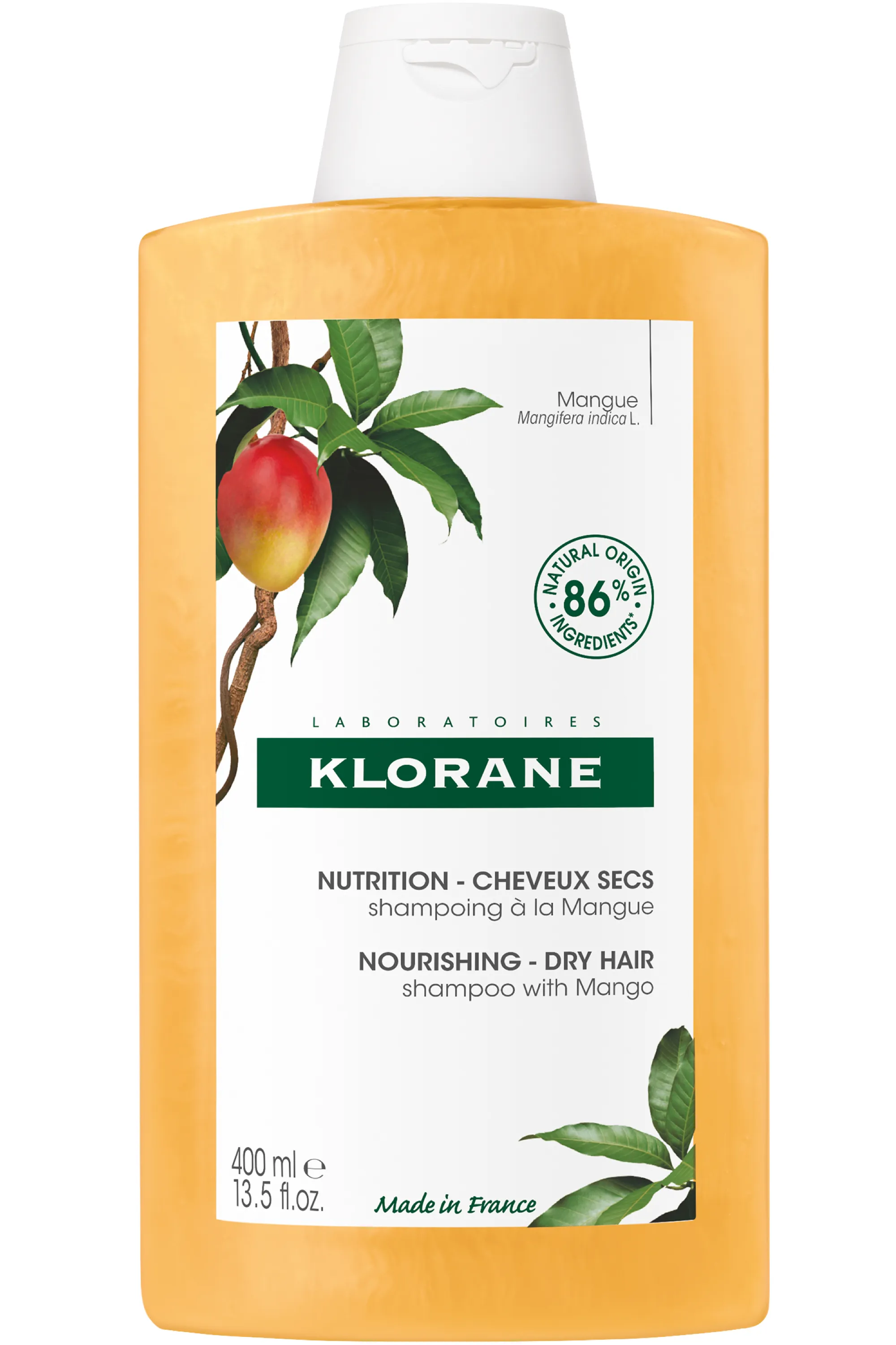 Klorane Shampoing nutrition à la mangue-400 ml