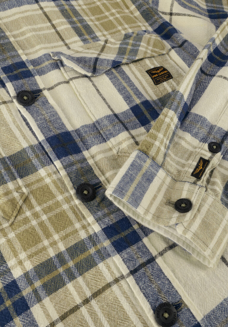 PME LEGEND groene pme legend casual overhemd long sleeve shirt ctn yd check