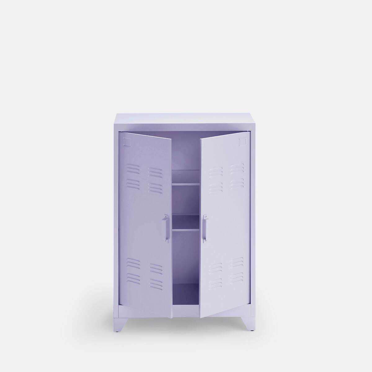 LA REDOUTE INTERIEURS<br>Armário baixo de metal, 2 portas, Hiba