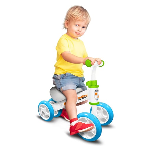 Bicicleta de equilíbrio de 4 rodas com controle de derrapagem